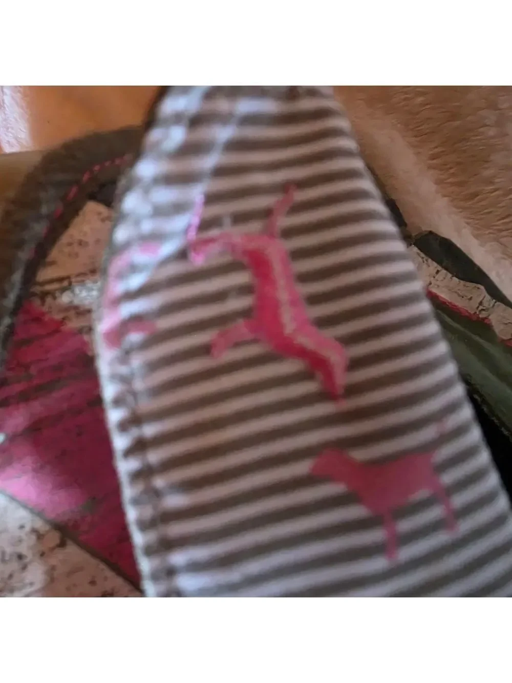 PINK Olive Green and Pink Graphic Weekend Duffel *Rare* - Picture 11 of 13